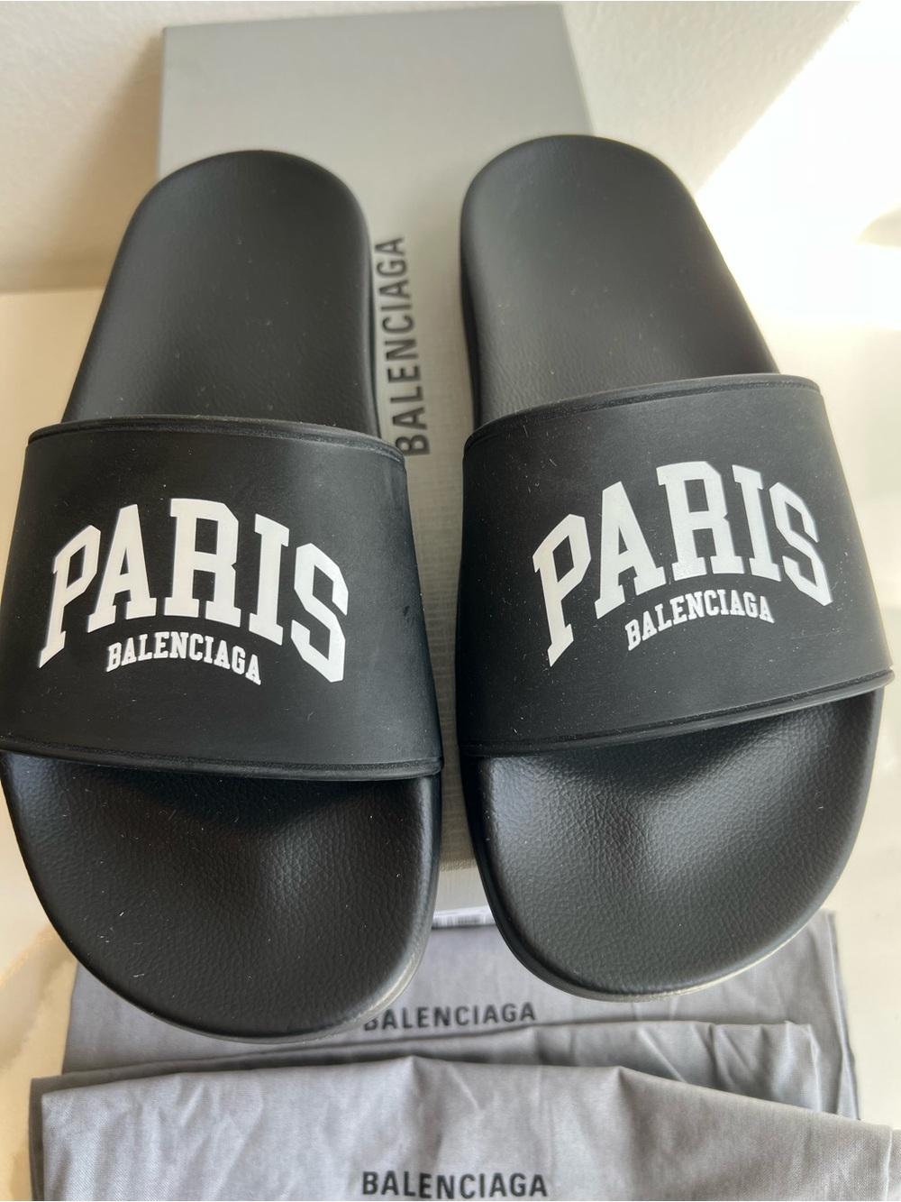 Women’s balenciaga pool slides Made In Italy
